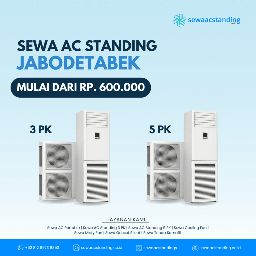 Pilih AC Standing 3PK atau 5PK? Ini Tips Memilihnya!