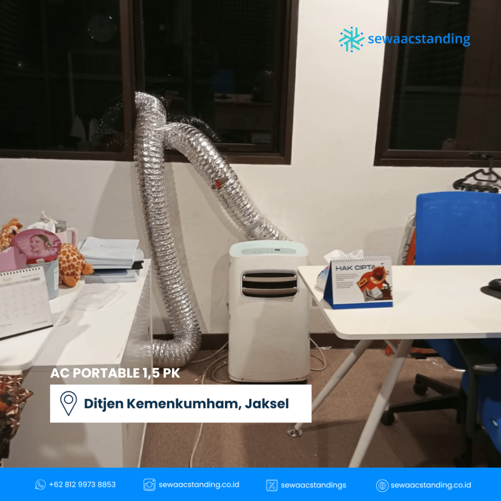 Sewa AC Portable 1.5PK - Kemenkumham, Jakarta Selatan
