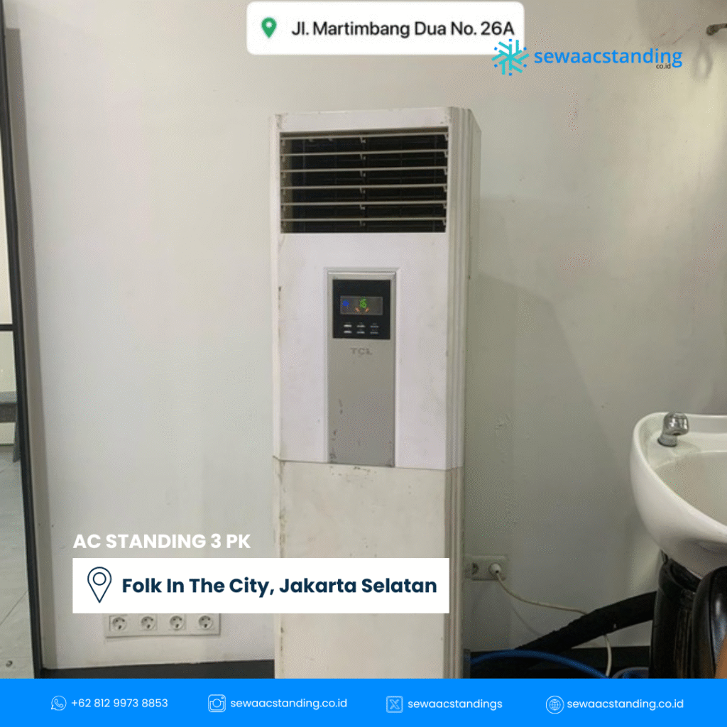 Rental AC Standing untuk Barbershop di Jakarta Selatan